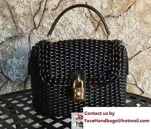 Dolce & Gabbana Box Bag Interlaced Chain Black 2017